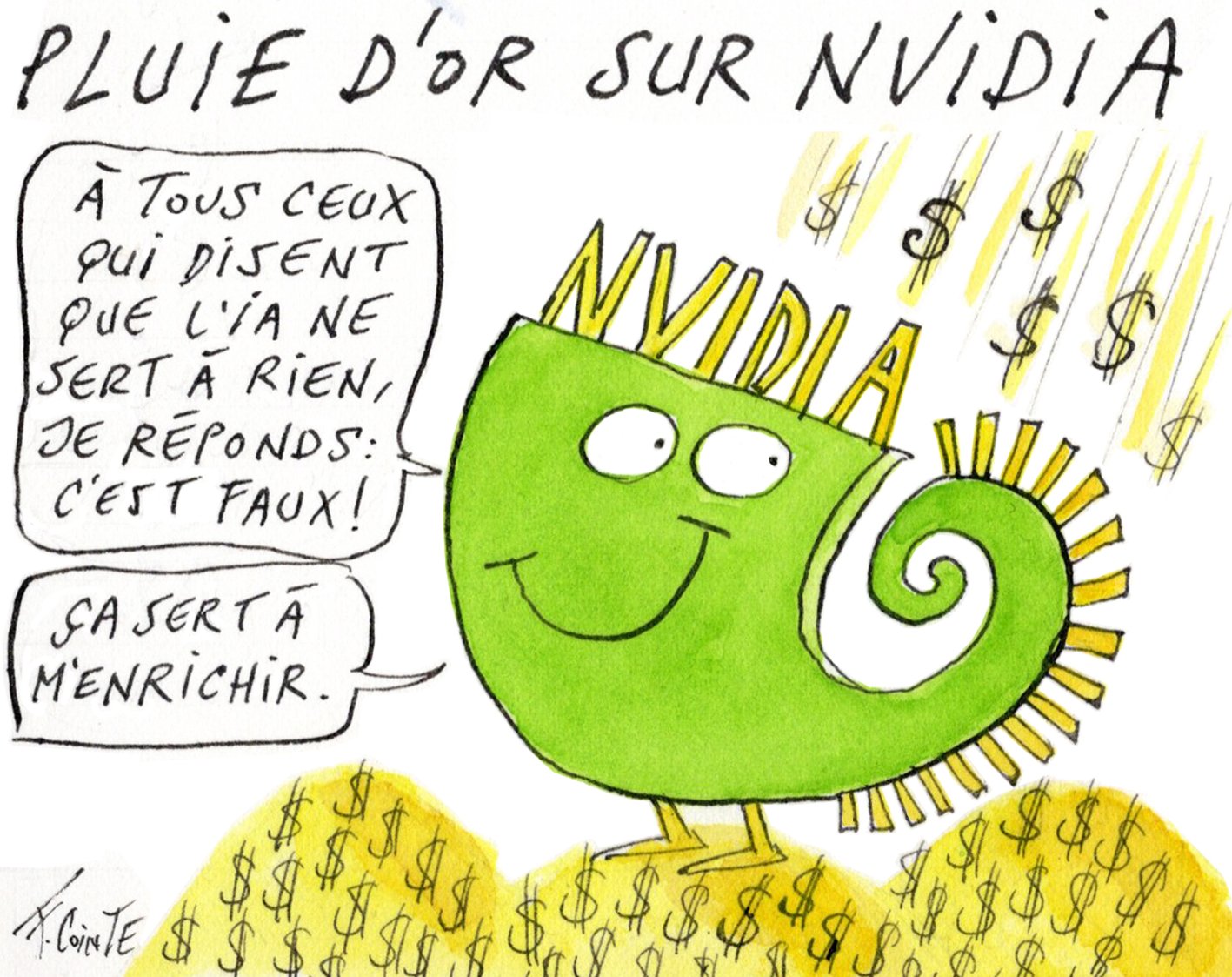 Dessin: Résultats financiers : comment Nvidia bat tous les records